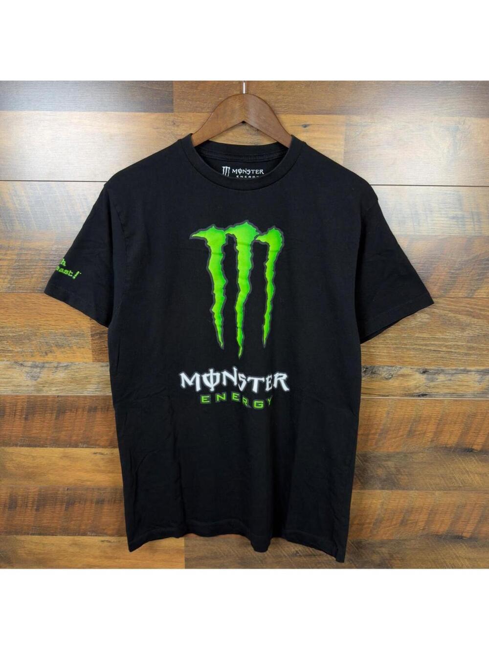 Monster Energy Green Claw Logo T-Shirt Black Large Motocross Racing
